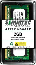 Simmtec pour Apple 2GB DDR3 1067MHz/1066MHz PC3-8500 Mémoire Sodimm RAM Module - £26.21 GBP