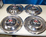1966 PLYMOUTH SATELLITE 14&quot; SPINNER HUBCAPS OEM SET OF 4 - £141.39 GBP