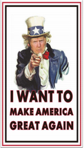 Trump I Want You USA Sleeve Tabs & Grommets DBL SIDED 3X5 Flag Rough Tex® 100D - $28.88