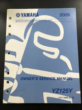 OEM 2009 Yamaha YZ125Y Owner&#39;s Service Manual LIT-11626-22-54 - $18.00