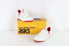 NOS Vintage 90s Asics Mens Size 7 Spell Out Outrage Lo Sneakers Shoes Wh... - $178.15