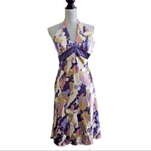 Laundry Shelli Segal Halter Dress Size 2 Silhouette Spring Wedding Purpl... - £64.09 GBP