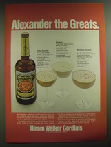 1974 Hiram Walker Crme de Cacao Ad - Alexander the Greats - £14.53 GBP