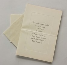 1933 antique MARY GRAYBILL and HARRY SHEARER MARRIAGE ANNOUNCEMENT ephra... - £33.53 GBP