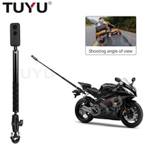 Motorcycle Bike Invisible Selfie Stick Handlebar Mount GoPro Max Insta36... - £14.69 GBP+