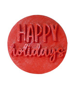 Happy Holidays Cookie Stamp Embosser Made In USA PR5551 - $74.54 MXN