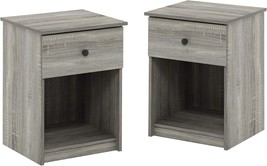 Furinno 219153Gyw Lucca Nightstand, 2-Pack, French Oak Grey - £74.74 GBP