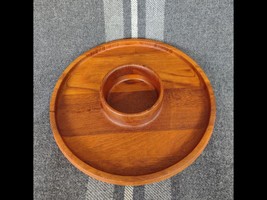 Staved Teak Chip and Dip Tray by Jens Quistgaard for Dansk - $22.33