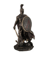 Spartan King Leonidas With Sword and Shield Bronzed Statue - £62.31 GBP
