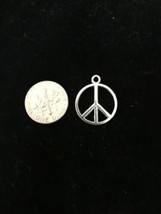Peace Style 1 antique silver charm pendant for bangle bracelet - £7.47 GBP