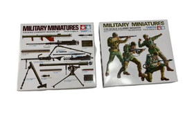 Lot of 2 Tamiya 1/35 Military Miniatures Kits Army Infantry Men & Weapons Set - $18.00