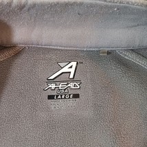 AHEAD USA AMO6 Men's Gray Full Zip Pockets Jacket Long Sleeve Size Large image 4
