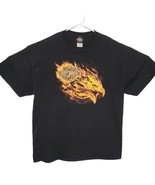 Harley Davidson Eagle Flames Graphic T Shirt - Men&#39;s 2XL - North Carolina - £15.57 GBP