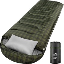 Mereza Sleeping Bag For Adults, Men, And Kids With Pillow, Xl Sleeping Bag For - £51.73 GBP