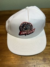 Vintage Bud Light Beer Lady Luck SnapBack Hat Cap White 90’s Budweiser - $19.80