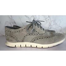 Cole Haan Zerogrand Wingtip Oxford Gray Suede Lace Shoes Women&#39;s Size 9.5 - $37.40