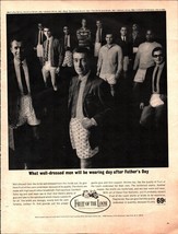 1964 Original Vintage Fruit Of The Loom Men In Underwear Magazine Ad Nostalgic - £20.08 GBP