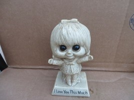 Vintage 1970&#39;s Wallace Berries Figure i love you this much big eyes - £21.77 GBP