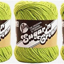 EcoCraft: Vibrant Hot Green 100% Cotton Yarn - Bulk Buy 3-Pack for Creative Crea - £27.69 GBP