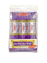 Melissa & Doug Non-Roll Glue Sticks, 3 Pack - $8.81