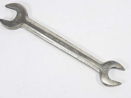 Vintage 11/16&quot; &amp; 19/32&quot; nickel molybdenum OPEN END WRENCH Made in usa  - £5.51 GBP
