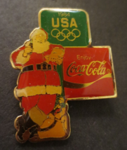 Enjoy Coca-Cola Santa with Bottle of Coke USA 1964 The Olympics and Santa - $5.45