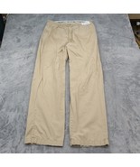 Polo Golf Pants Mens L Beige Pleated Slash Pockets Belted Loop Solid Khaki - £28.01 GBP