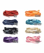 Vintage Tie Dye Flat Shoelaces for Dunk Low Air Jordan 1 5 6 7 UNC Red/P... - €51,37 EUR