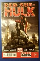 Clean Raw Marvel 2013 RED SHE-HULK #62 Jana Schirmer Variant Cover  - £8.99 GBP