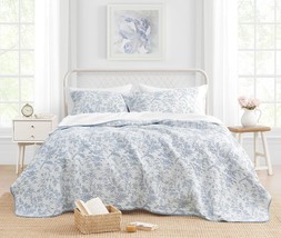 King Size Quilt Set, Cotton Reversible Bedding, Lightweight Home Decor, ... - $121.58