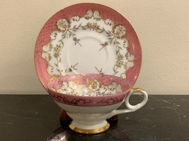 Vintage Princeton China Pink Teacup and Saucer - £61.52 GBP