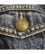 Kids Size 5 Vintage Oshkosh B&#39;gosh Brass Clover Buttons Denim Jacket 100... - $67.84 CAD
