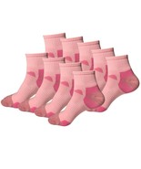 9 Pair Womens Mid Cut Ankle Quarter Athletic Casual Sport Cotton Socks S... - £14.11 GBP