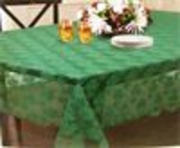 Saint Patricks Day Green Shamrock Lace Tablecloth  - £35.18 GBP