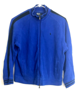 Polo Ralph Lauren Jacket Mens XXL Blue Full Zip 100% Cotton Pony Logo Sw... - £32.23 GBP