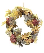 Pottery Barn Mixed Leaf Wreath in Autumn Colors/18&quot; Diameter/Original Bo... - $182.37 CAD
