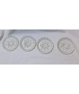 VTG Crystal Bohemia Pinwheel Czechoslovakia Brunswick Star 4 Set Glass C... - $36.82