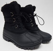 Chooka Size 8 M EU 39 Women&#39;s Water-Repellent Cold Weather Snow Boots Black - $41.95 CAD