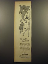 1952 United States Rubber Company Lastex Yarn Ad - No doubt about her - $18.49