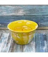 Artisan Pottery Decorative Trinket Bowl, Handmade Ceramic Yellow Bowl, K... - £42.35 GBP