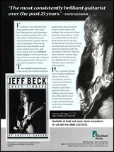 Jeff Beck Crazy Fingers 2000 Backbeat Books advertisement ad print - £3.31 GBP