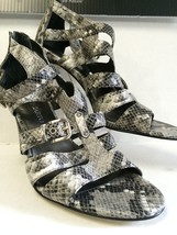 Franco Sarto Women&#39;s Shoes Alegria Gray Snakeskin Print 4&quot; Heel SIze 9.5... - $565.47 MXN