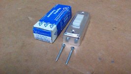 (NOS) EDWARDS 656-2 SILVER FINISH LIGHTED PUSH BUTTON / 6-16 VOLTS WITH ... - $4.59