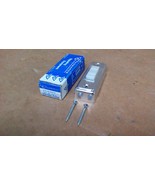 (NOS) EDWARDS 656-2 SILVER FINISH LIGHTED PUSH BUTTON / 6-16 VOLTS WITH ... - $4.59