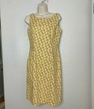 Hanna Andersson Womens Sz 8 Mom Dress Tan Light Yellow mommy  - £13.66 GBP