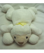 TY 1996 Pillow Pals BABA THE WHITE LAMB W/ YELLOW BOW 14&quot; Plush Stuffed ... - $27.08 CAD