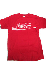 Coca-Cola Red Tee T-Shirt with Distressed White Logo XL 100% Cotton - $13.37