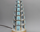 Vtg Mid Century Modern Retro Atomic Table Lamp Turquoise, Black &amp; Gold A... - $93.99