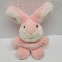 GUND Plush Bunny Rabbit Cheeks Pink White Heather Vintage 1982 Stuffed Animal - £34.90 GBP