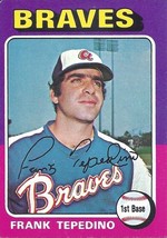 1975 Topps Mini Frank Tepedino 9 Braves VG - £0.79 GBP